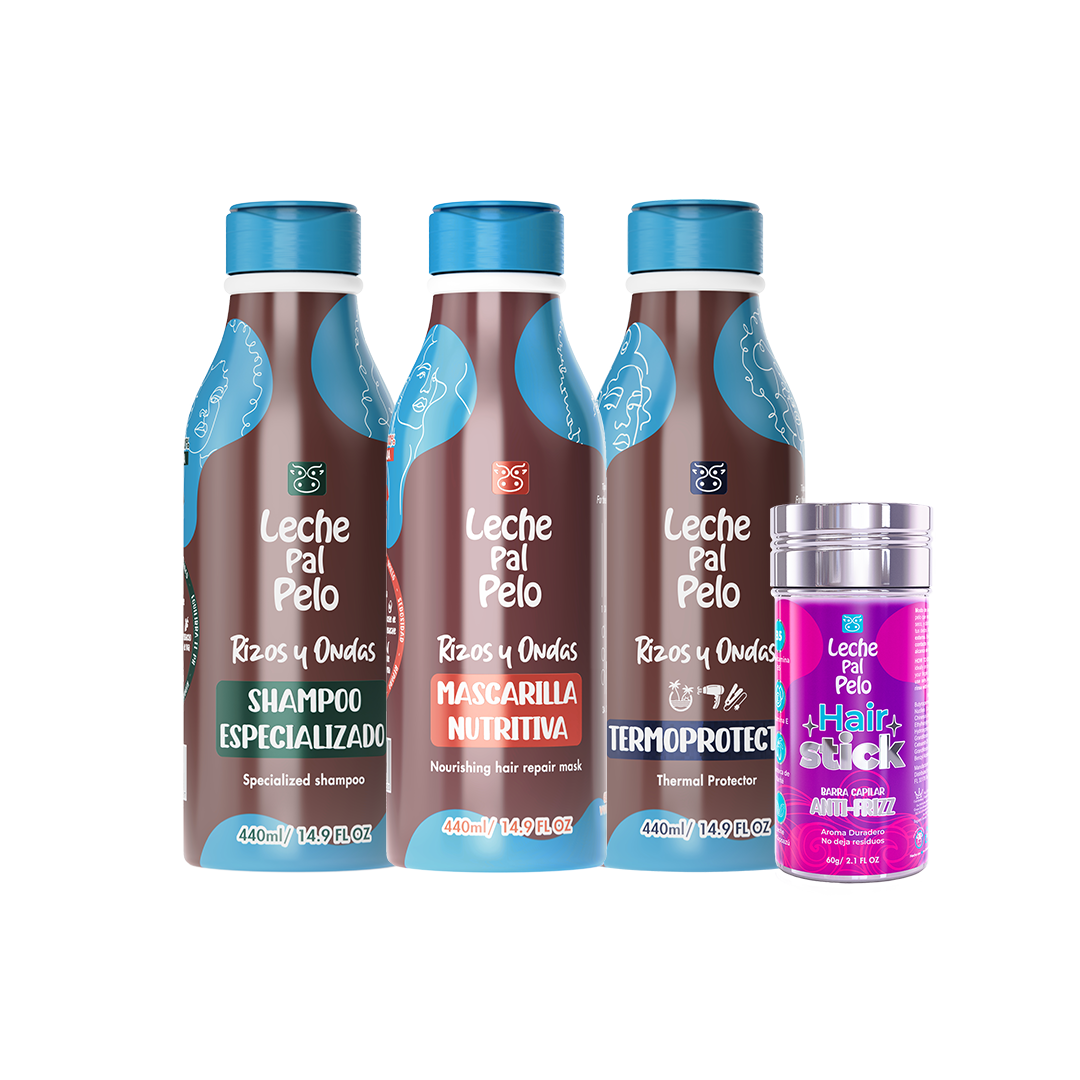 Kit Línea Rizos y Ondas (440ml) x 4